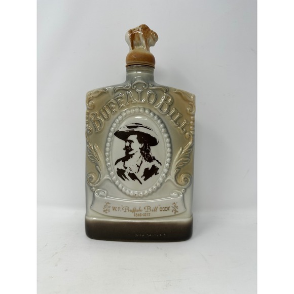 McCormick Distilling Co. Other - Vintage Buffalo Bill Cody McCormick Whiskey Decanter Wild West Ceramic Buffalo